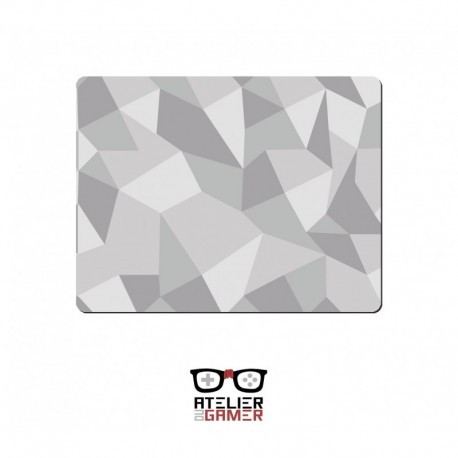 Tapis Forme géométriques grise Little1